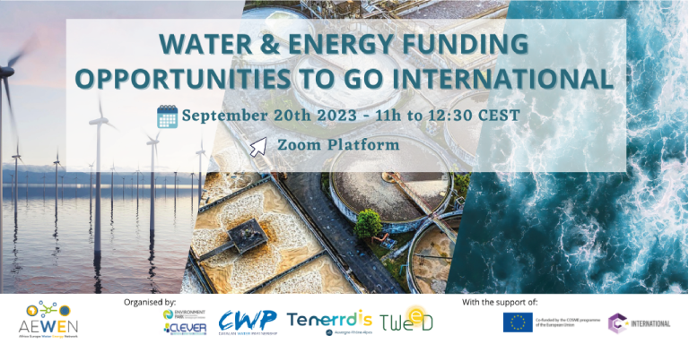 Water & Energy funding opportunities to go international – replay of the webinar