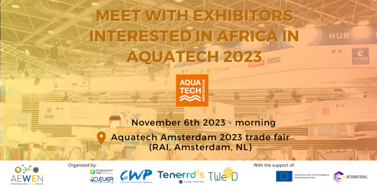 Join us on Monday 6th at Aquatech and meet African companies! 